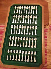 1978 Franklin Mint Limited Edition State Flower Spoon Set 50 Sterling Silver picture