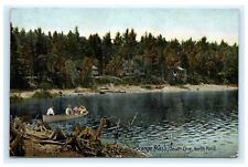 South Cove North Pond Orange MA Massachusetts Postcard 1907 Canoe Canoeing D10 picture
