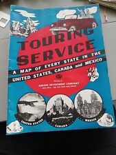 Vintage Touring Service 1940 Rand McNally Road Atlas , Large 12x16, VGC picture