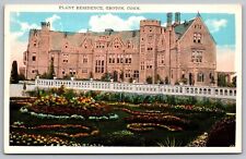 Plant Residence Groton Connecticut Historic Flower Garden Historic VNG Postcard picture