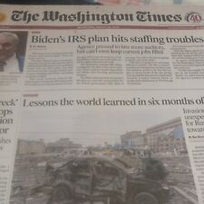 The Washington Times Wednesday August 24 2022 picture