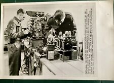 1941 AP Wirephoto  Photo Study of New Radiolocator British Device 11.75” X 8.23” picture