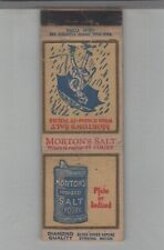 Matchbook Cover Mortons Iodized Salt Diamond Quality picture