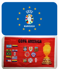 1 EURO-2024  FLAG (3X5 FT) + 1 COPA AMERICA FLAG (3X5 FT) $55$55 picture