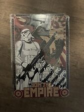 Vintage Metal Poster-Join The Empire Star Wars picture
