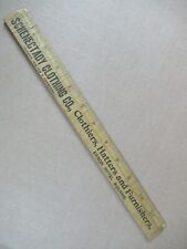 Vintage Schenectady Clothing Co. Wooden Ruler. Edison Hotel Bldg. picture