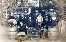 CPA 15 PHOTO CARD LOCATED IN SAIGNES COOPERAGE WORKSHOP 1912 (MAGNIFICENT & S picture