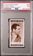 1935 Lloyd & Sons Cinema Stars Glossy #28 Clark Gable PSA 7 NM picture