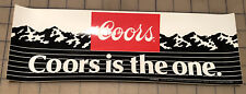 Vintage 1985 COORS is the one. Bumper Sticker 4”x12”, Coors Beer NEW picture
