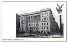 c1905's New Court House Building People On Street Baltimore Maryland MD Postcard picture