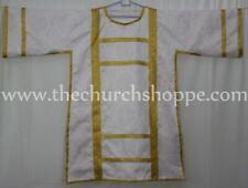 Spanish Dalmatic  White vestment with Deacon's stole & maniple ,chasuble picture
