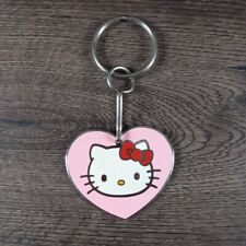2007 Sanrio Plasticolor Hello Kitty Key Pals Keychain #4027 Pink Heart picture
