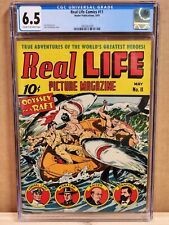 1943 Nedor Publications Real Life Comics 11 CGC 6.5 Alex Schomburg Cover picture