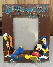 Disney Parks Splash Mountain 5 X 7 Picture Frame Goofy Mickey Donald FLAWS READ picture