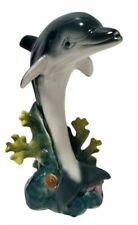 French Blue Dolphin Seascape Figurine picture