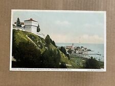 Postcard Mackinac Island MI Michigan Old Block House Mission Point Vintage PC picture