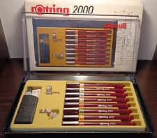 rOtring 2000 Set of 8 technical pens in case Art. # 111903 GERMANY NEW VTG picture