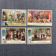 Antique Victorian Trade Card Lot 4 German Liebig Meat Extract Castle Opera Art picture