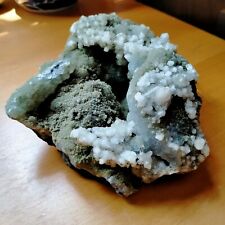 Large Apophyllite Crystal Mineral Specimen Green Moss 895g Meditation Reiki New picture