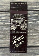 Vintage The Levee Lounge Little Rock Ark Matchbook Cover Advertisement picture