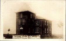 c1910 STRANG NEBRASKA PUBLIC SCHOOL RARE RPPC PHOTO POSTCARD UNPOSTED 36-44 picture