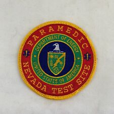 Nevada Test Site Paramedic DOE Fire Department Shoulder Uniform Patch picture