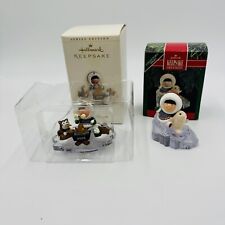 Hallmark Frosty & Friends Ornaments 2006 & 1990 Christmas Decor Hanging picture