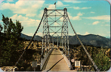 Vintage 1950's Royal Gorge Suspension Bridge Canon Colorado CO Postcard Picture picture