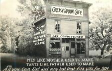 1940s greasy spoon cafe pies tarts humor Cook RPPC Photo Postcardv22-4492 picture