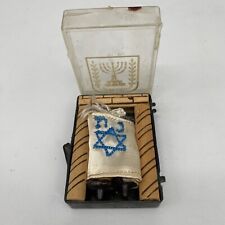 Miniature Vintage Printed Torah Scroll in Box VERY GOOD picture