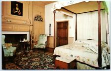 Postcard George Mason Home Master Bedchamber Gunston Hall Lorton Virginia USA picture