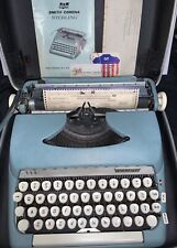 1965? Smith Corinna Sterling Typewriter W/ Case Appears To Have Never Been Used picture