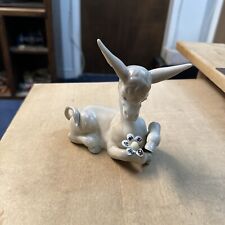 ADORABLE LLADRO FIGURINE, DONKEY IN LOVE, GLAZED picture