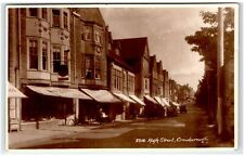 1944 Crowborough, England Postcard-  RPPC HIGH STREET CROWBOROUGH picture