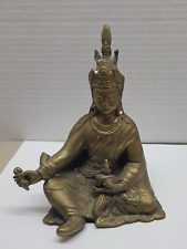 Vintage Brass Buddha Statue Figurine, approx. 6
