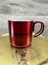 Starbucks 2017 Red Christmas Espresso Stainless Steel 3 Ounce Demi Mug picture
