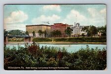 Wilkes-Barre PA-Pennsylvania Hotels, Coal Exchange Bldg., Vintage c1911 Postcard picture