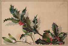 1880s-90s R & J Gilchrist Importers & Dealer of Dry Goods Old Sand Winter Holly picture