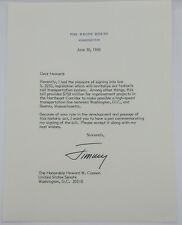 Jimmy Carter Signed 1980 White House Letter To Sen. Cannon About Rail Transport picture