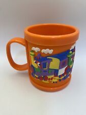 Very Cute John Hinds Ltd Childs Orange  Mug With A 3D Colorful Train picture
