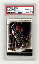 Tom Hardy 2019 Cryptozoic CZX Super Heroes & Villains Bane 38 Signed PSA Auto CA picture