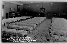 Girl's Refectory St Mary's Training School Des Plaines IL RPPC Photo Postcard picture