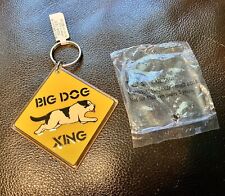NEW with Tag Vintage 1996 BIG DOGS “Big Dog Xing” ~ Keychain - Key Fob picture