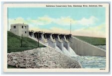 c1940 Delaware Conservancy Dam Olentangy River Delaware Ohio OH Vintage Postcard picture