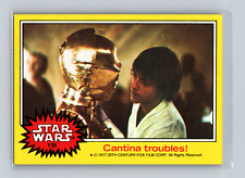 1977 Topps Star Wars Yellow Cantina Troubles #135 picture