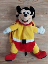 Vintage Mighty Mouse Plush Kids Backpack RARE NWOT by A&A 1988  picture