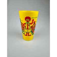 VTG 1970s Original McDonalds Characters Plastic Yellow Cup Fast Food Memorabilia picture