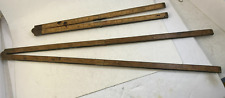 STANLEY No.66 & 84 BRASS BOUND FOLDING CARPENTER’S RULE-ANTIQUE HAND TOOL-RULERS picture
