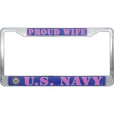 U.S. Navy Proud Wife License Plate Frame picture