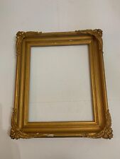 Antique Ornate Flower Cornered Gesso on Wood Ornate Picture Frame picture